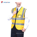 2017 heißer Verkauf Executive Weste Hohe Sichtbarkeit WaistCoat Two Tone Reflektierende Sicherheit Große Tasche